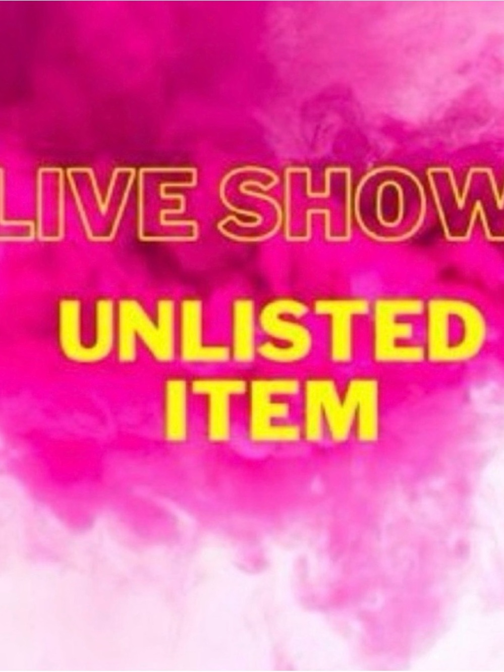 Unlisted Item Graphic Text Print - Pink & Yellow